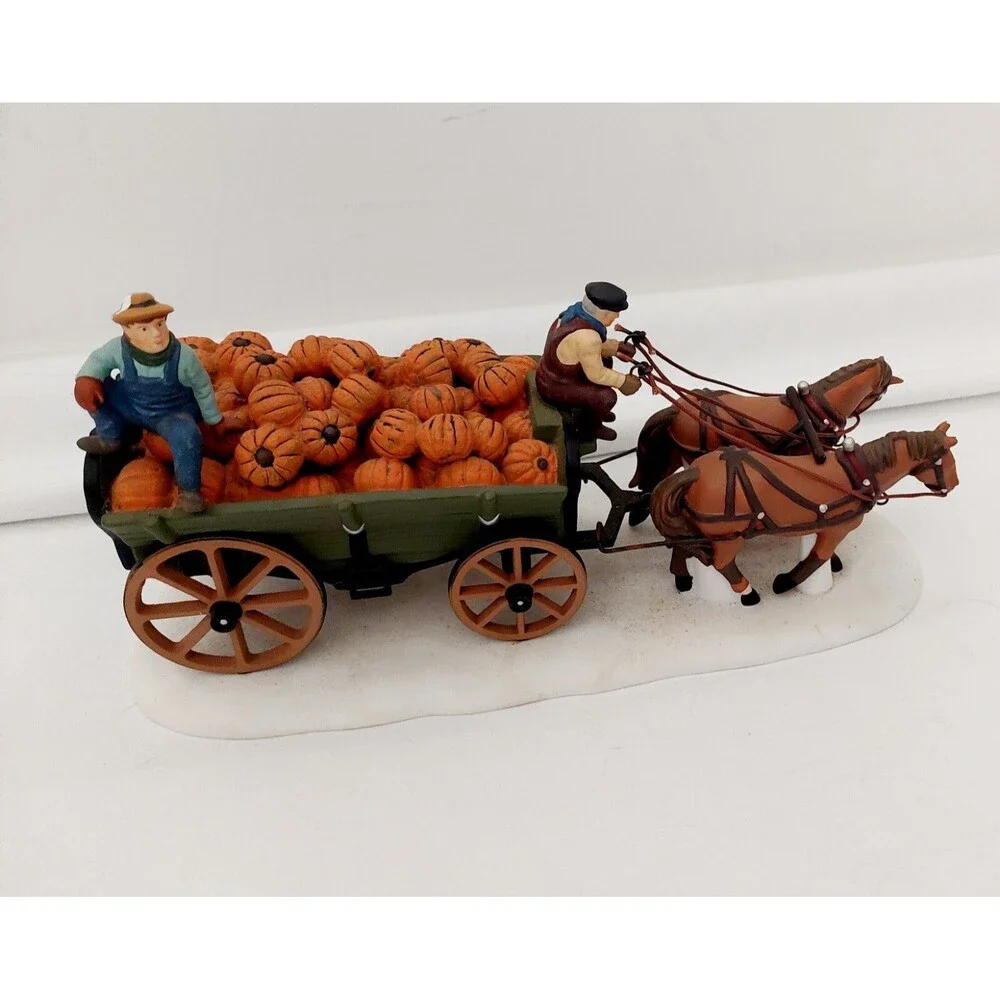 Department 56 Halloween Heritage Village Collection Harvest Pumpkin Wagon Gift
